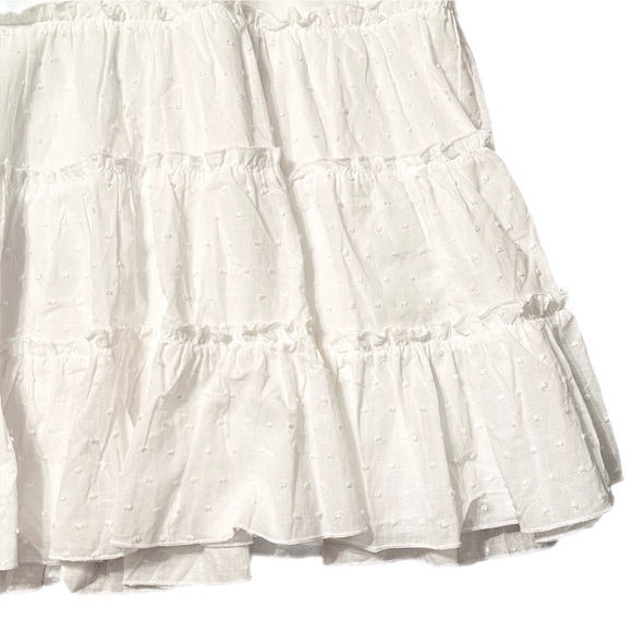 Betsey Johnson NWT Swiss Dot Smocked Waist Midi Dress White Size XL - Picture 9 of 13